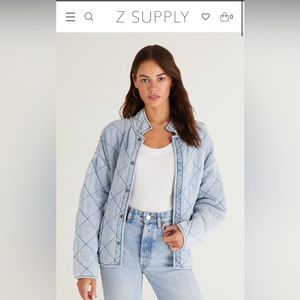 Brand new z supply cotton blend quilt jacket